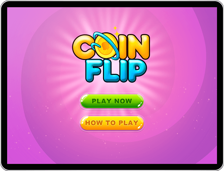Coin Flip game start screen