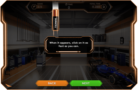 Lightning Reflexes how to play screen