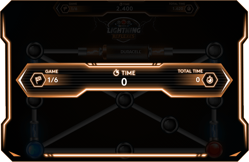 Lightning Reflexes your time screen