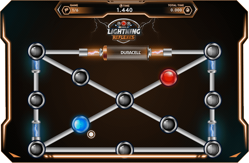 Lightning Reflexes gameplay grid