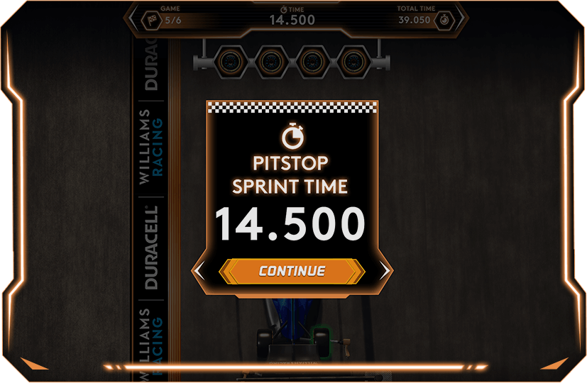 Lightning Reflexes pitstop screen