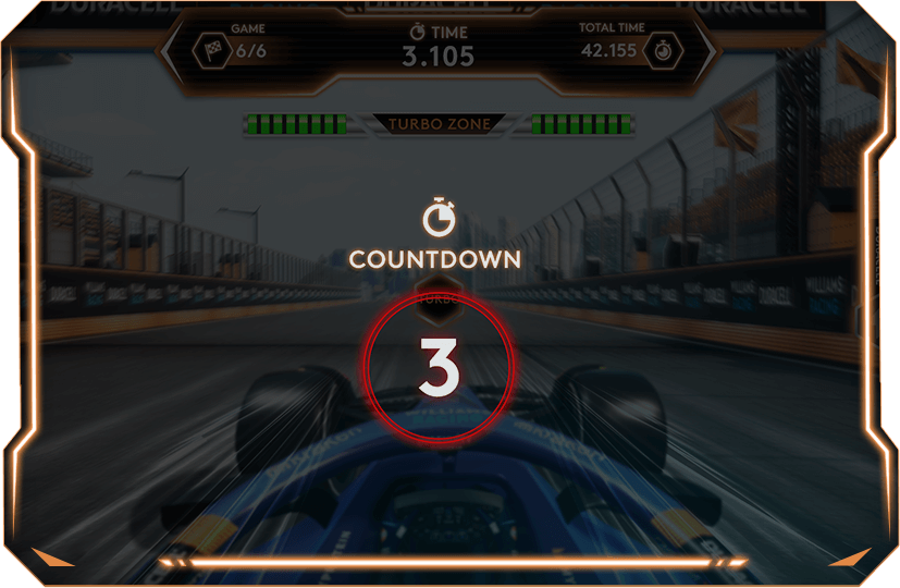 Lightning Reflexes countdown screen