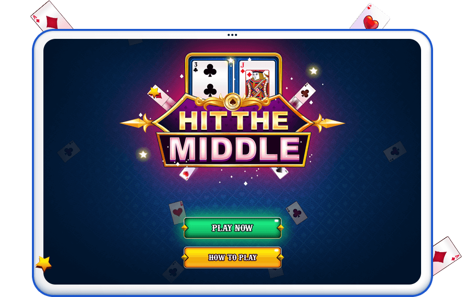 Hit The Middle game start screen