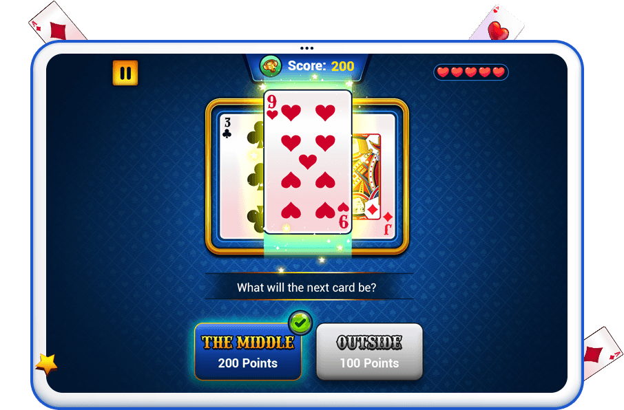 Hit The Middle outcome dynamics screen