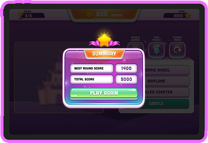 Reveal gameplay screen