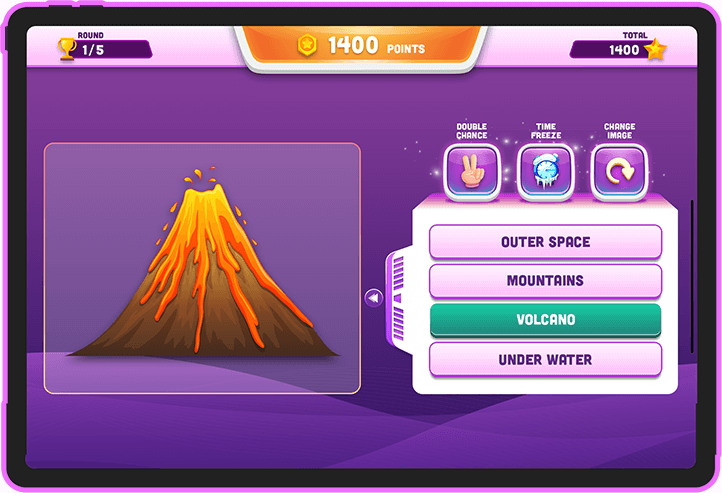 Reveal scoring system screen