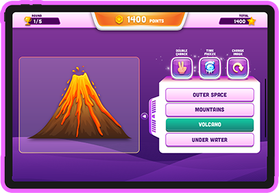 Reveal scoring system screen