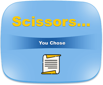 Rock Paper Scissors gameplay grid